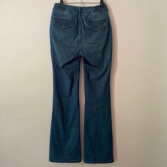 Pilcro Anthropologie Women's size 28 Boho Flare Jeans High Rise Minimalist - Picture 6 of 14